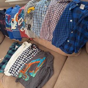 Bundle of 12 long sleeve Kids Shirts size 24mos 2t
